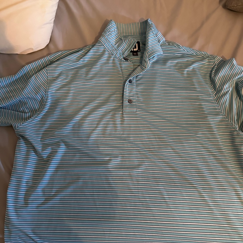 Striped Blue FJ Polo Shirt